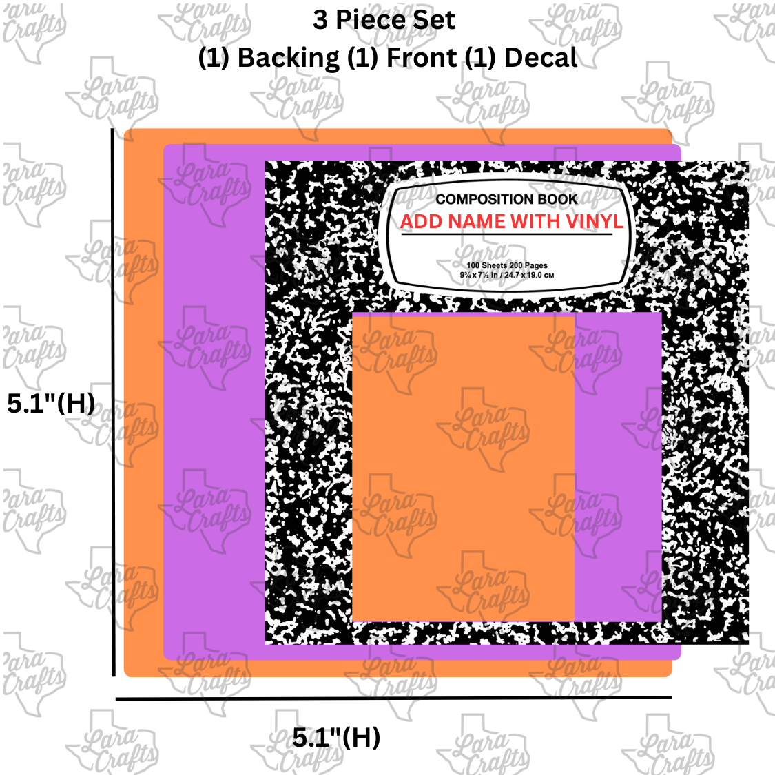 Sticky Note Holder | Composition Book