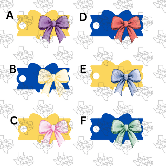 Cup Toppers | Colorful Bows