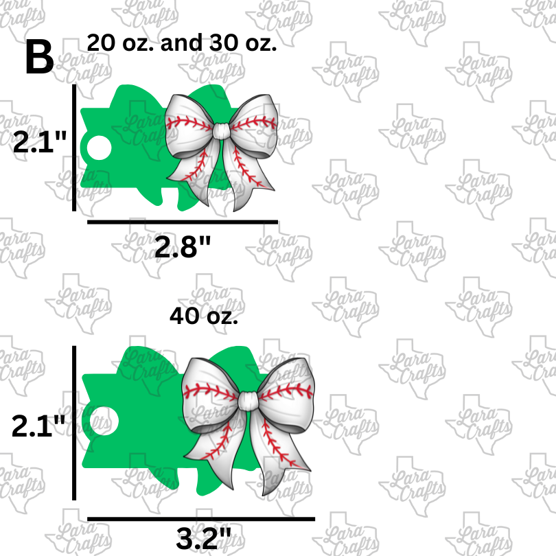 Cup Toppers | Sports Bows