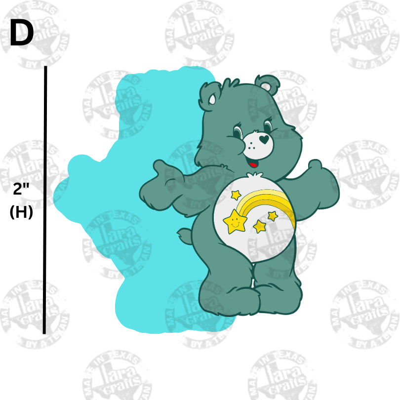 Friendly Colored Bears | Acrylic Blank | Badges | UV DTF