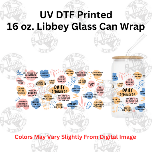 16 oz Libbey Glass Can | Daily Reminders