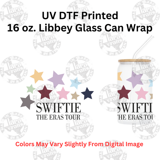 Star Tour | UV Glass Can Wraps | 16 oz Libbey Glass Can